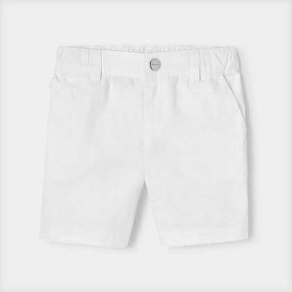 Shorts Kleinkind Junge aus Baumwolle - weiss