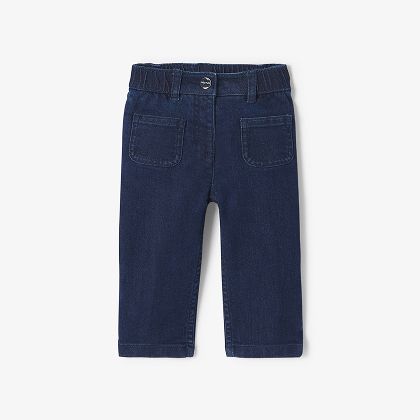 Bequeme Babyjeans für Mädchen – Denimblau