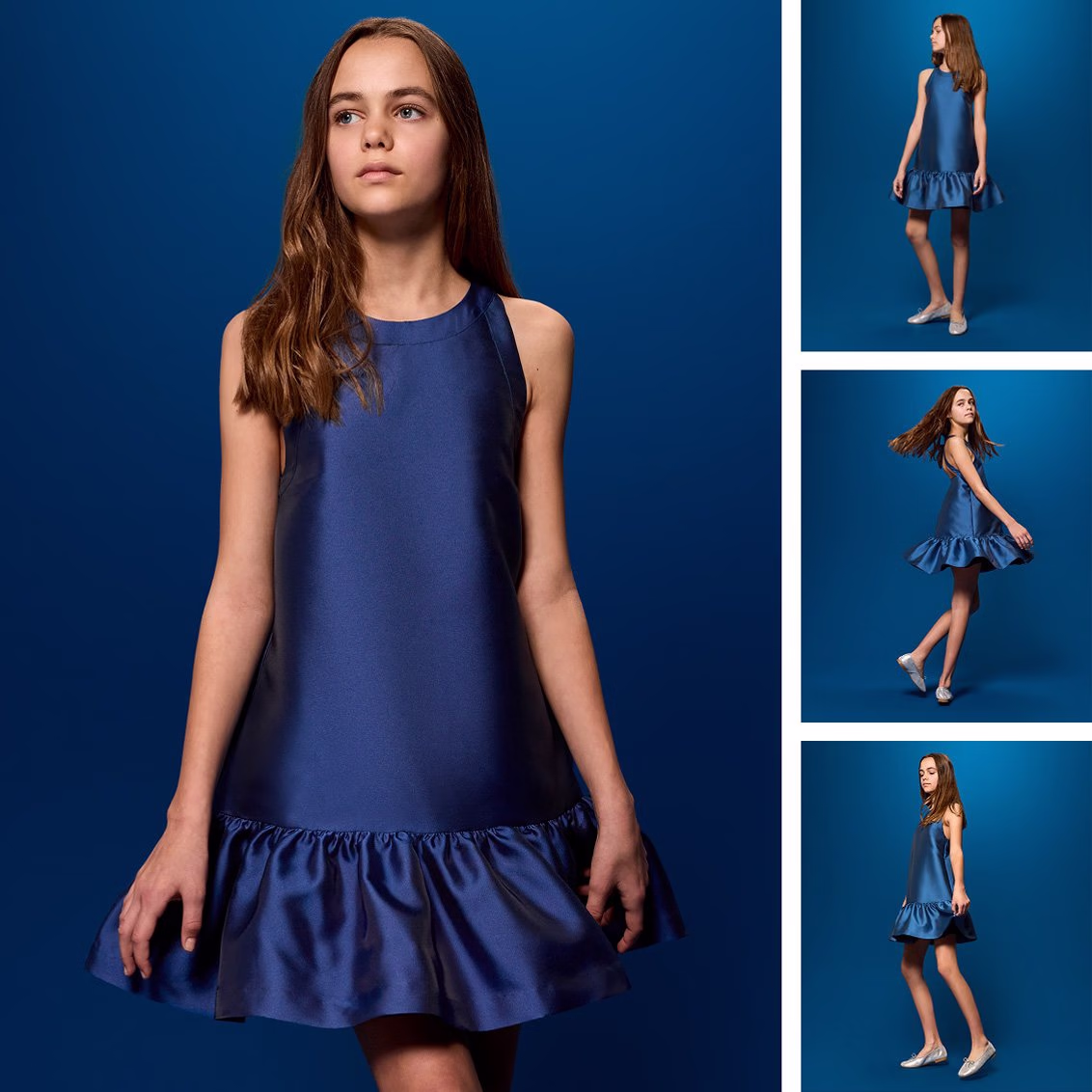 Entdecken Sie das Mademoiselle Jacadi Satin-Kleid