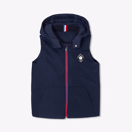 Wendbare Daunenjacke für Jungen - Marineblau