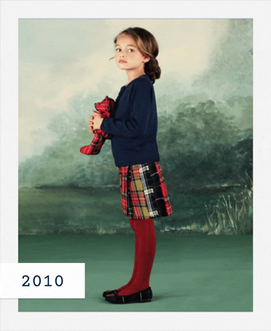 Klassische Kollektion im Tartan-Stoff