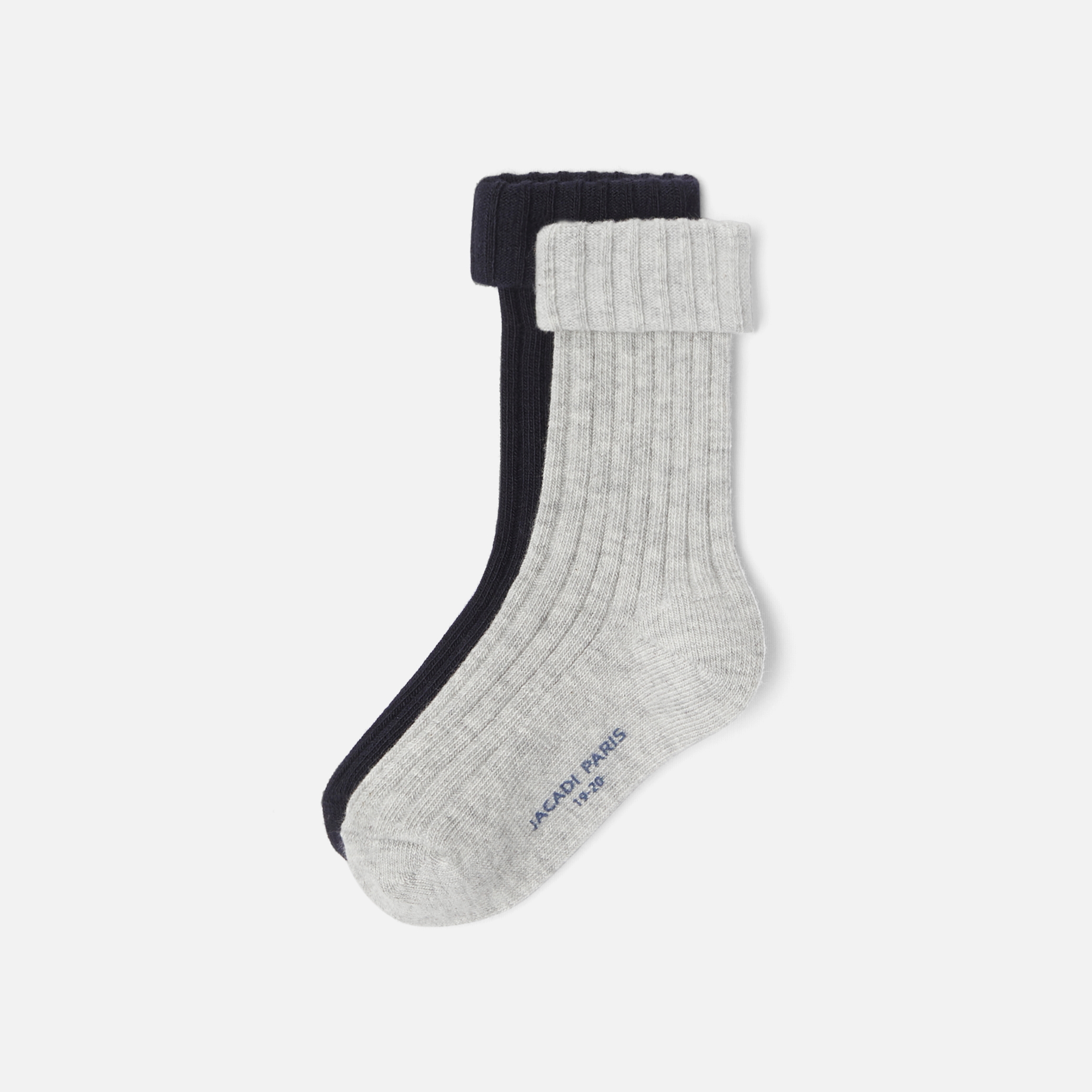 Jacadi - Socken-Duo Jungen - Marineblau/grau - Große: 19/20