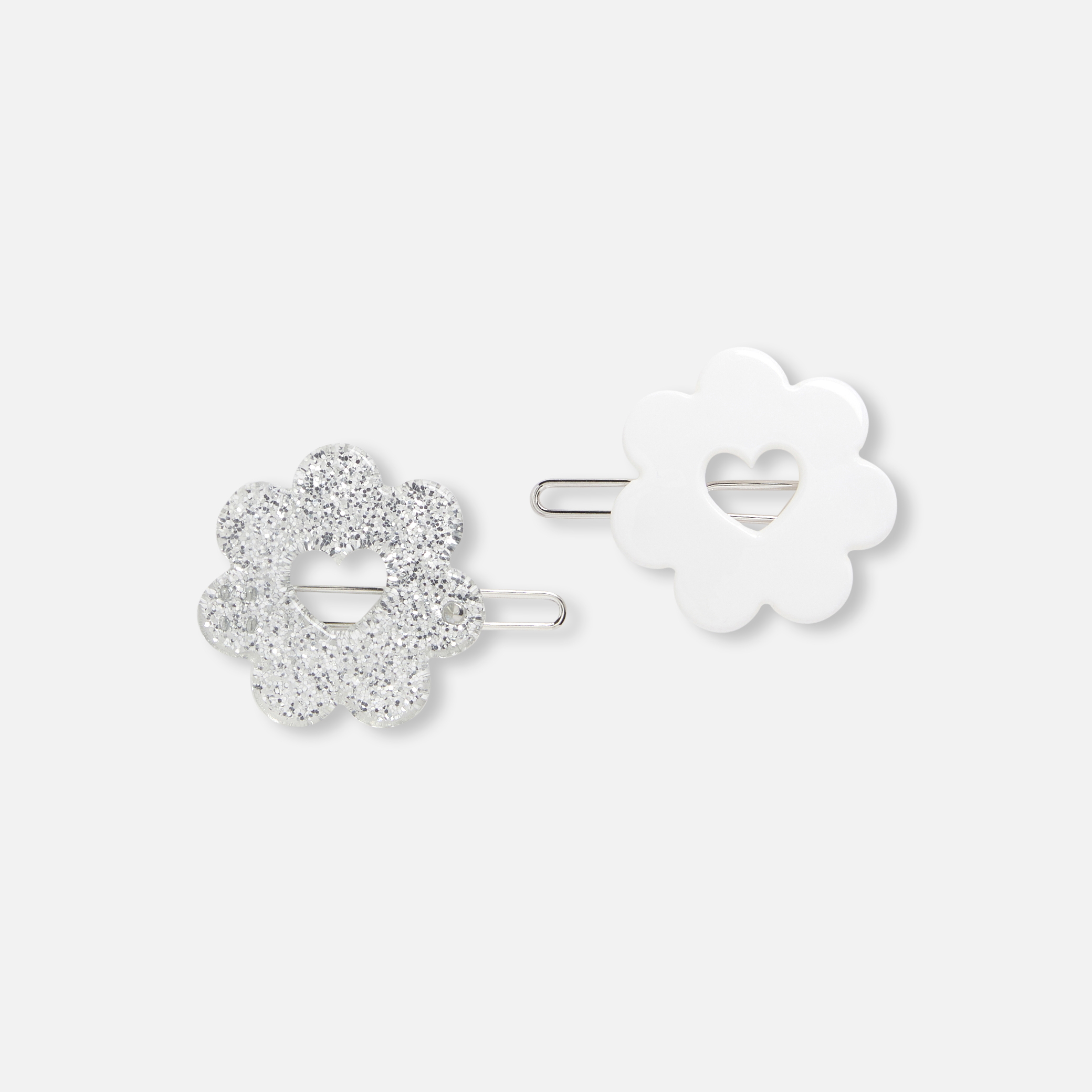 Jacadi - 2er-Pack Haarspangen für Mädchen - Silber/mehrfarbig