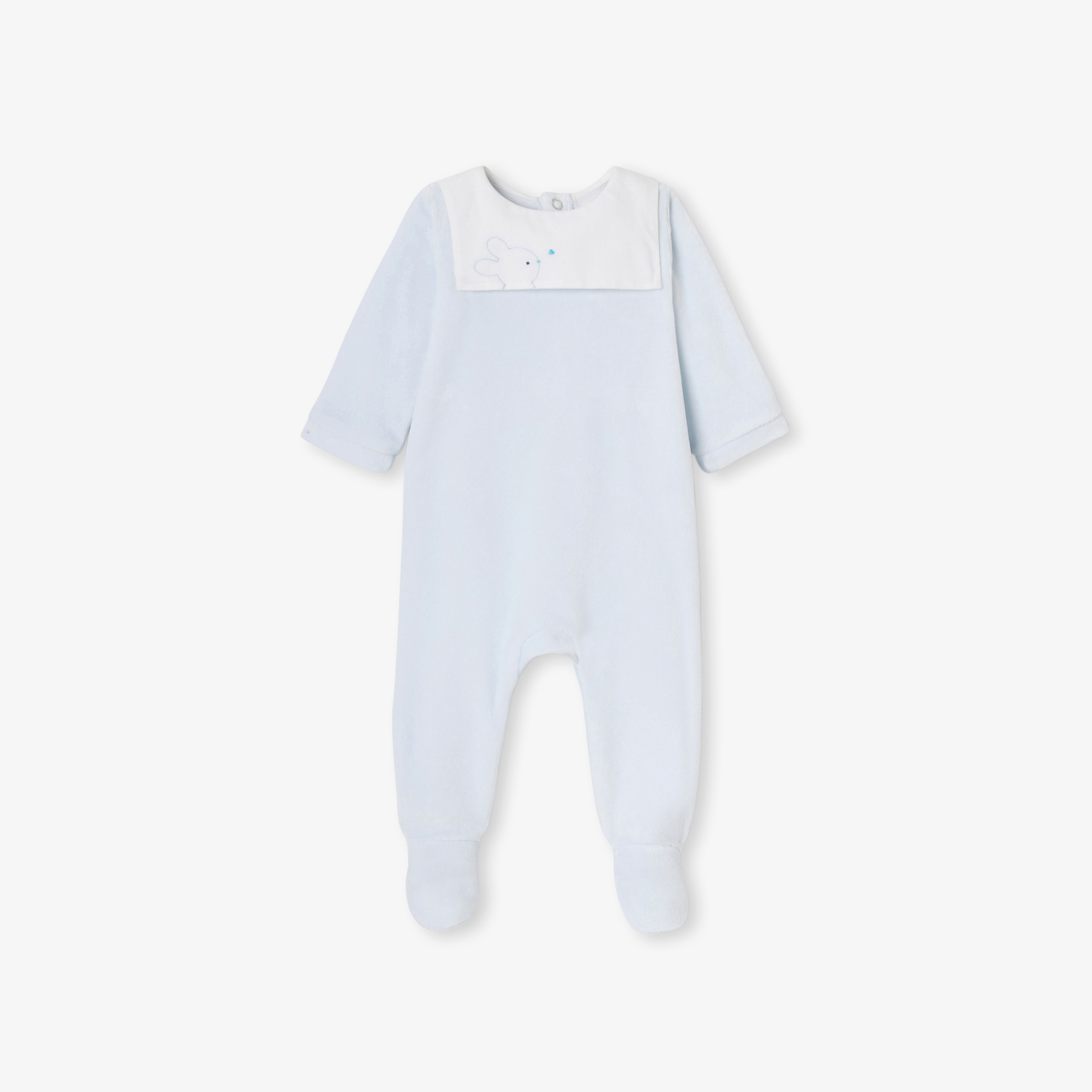 Jacadi - Pyjama aus Velours für Jungen - Blau - Große: 03M