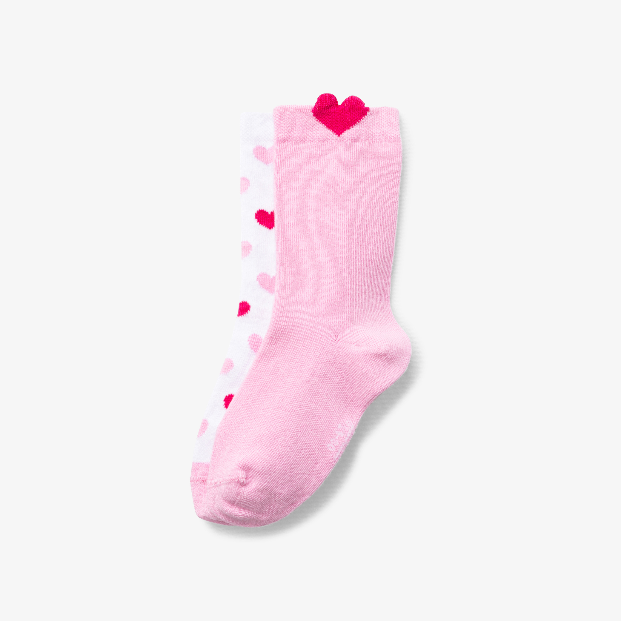 Jacadi - Doppelpack Socken für Mädchen - Rosa/weiss - Große: 23/26