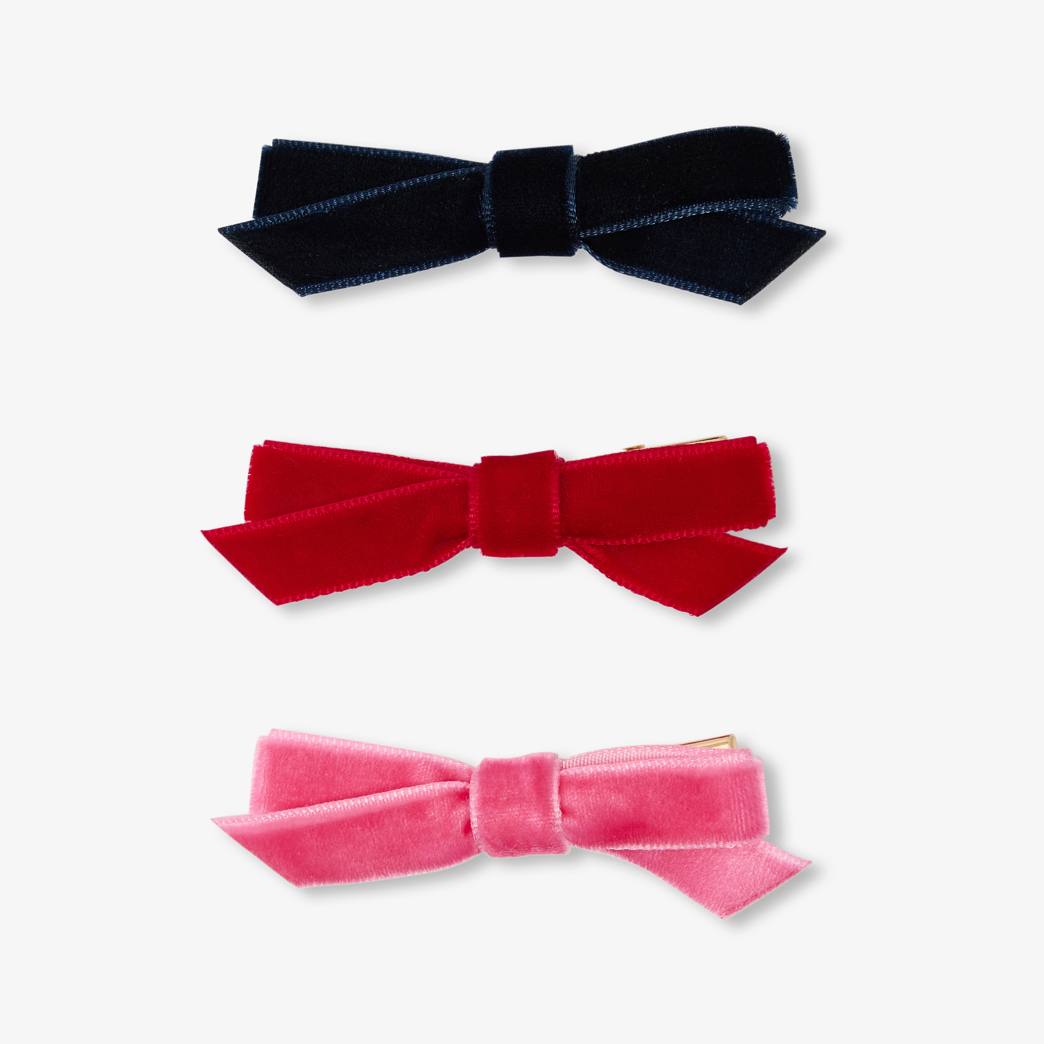 Jacadi - Set Haarspangen für Mädchen - Marineblau/rot