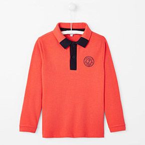 Zweifarbiges Poloshirt 