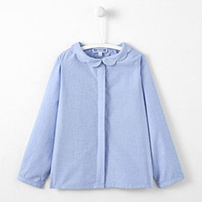 Hellblaue Bluse