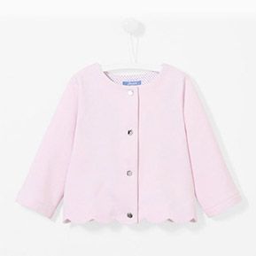 Cardigan aus Molton